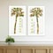 Homeroots Set Of Two Summer Breeze Funky Palm Trees White Framed Wall Art, 2PK 568515 - alternate 4