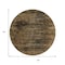 Homeroots 8' Brown And Charcoal Round Floral Washable Indoor Outdoor Area Rug 631007 - alternate 5