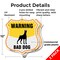 Signmission Beware Of Dog Shield Sign Warning Bad Do, 12 inch X 12 inch, Plastic Sign, 2PK SHI-P-2PACK-12-361 - alternate 6