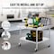 Vevor Double Overshelf Stainless Steel Overshelf 2-Tier 12"x48" for Prep Table LJ1220*300 - alternate 7