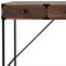 Homeroots 47" Brown Wood Wall Mounted H-Shape Writing Desk With Three Drawers 565430 - alternate 7
