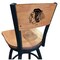 Holland Bar Stool Co 30" Blk Wrinkle Chicago Blackhawks Swivel Bar Stool, Engraved Back L03830BWMedMplAChiHwkMedMpl - alternate 1