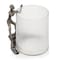 Homeroots 10" Silver And Glass Climbing Man Hurricane Candle Holder 354823 - alternate 1
