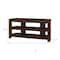 Homeroots 42in Dark Brown Open Shelving TV Stand 355704 - alternate 6