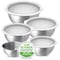 Nutrichef 10 Piece Stainless Steel Mixing Bowls with Lids Set, Dishwasher Safe, 5 Stackable Nesting Bowls and NCMBWLID - alternate 1