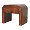 Homeroots 16" Brown Solid Wood One Drawer Nightstand 651738 - alternate 8