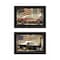 Homeroots Set Of Two Vintage Classics 1 Black Framed Print Wall Art, 2PK 408230 - alternate 1