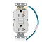 Leviton Plugs&Rcptcls, 20A, 125VAC, Wht, Polycarb GFTR2-IGW - alternate 1