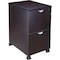 Boss Mobile Pedestal, File/File Mocha, 16"x22"x29.5"H N149-MOC - alternate 1