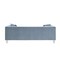 Homeroots 88" Teal Blue Velvet Wood Sofa With Toss Pillows 543981 - alternate 9