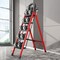 Wrightmaster 4.4 ft. Aluminum Lightweight Step Ladder, 9 ft. Reach with Non-Marring Feet, 300 lb. Capacity ZoroJLHWBT-HS - alternate 7