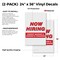 Signmission Cement Masons & Concrete Finishers, Vinyl Decals Only 24 Inch x 36 Inch, Vinyl Decal, 2PK DSB-2436-2PACK-CEMENTMASONSCONCRETEFINIS - alternate 2