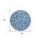 Homeroots 8' Blue And Ivory Round Geometric Washable Indoor Outdoor Area Rug 599264 - alternate 7