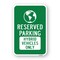 Signmission Reserved Parking Hybrid Vehicles Only, Heavy-Gauge Aluminum, 18" x 24", A-1824-24782 A-1824-24782 - alternate 1