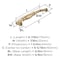 Amerock Granby 6-5/16 inch (160mm) Center-to-Center Champagne Bronze Cabinet Pull, 10PK 10VMP55245CZ - alternate 4