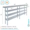 Amgood 14in D x 84in L Stainless Steel Table, Three Undershelves AMG WT-1484-3SH-Z - alternate 8