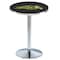 Holland Bar Stool Co 42" Chrome North Dakota State Pub Table, 36" dia. Top L214C4236NDakSt-B - alternate 1