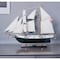 Homeroots 26" Black and White Solid Wood Hand Painted p-Oxybis(benzenesulfonyl hydrazide) Model Boat 401914 - alternate 7