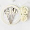 Smarty Had A Party Shiny Gold Moderno Plastic Cutlery Set-Spoons, Forks, Knives, Mini Spoons, Mini Forks, 300 Guests, 1500PK 9330-GSPCS-CASE - alternate 6