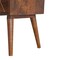 Homeroots 22" Brown Solid Wood Two Drawer Nightstand 651817 - alternate 9