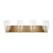 Jonathan Y Irving 27.75" 4-Light Seeded Glass/Iron Modern Contemporary LED Vanity Light, Brass Gold JYL7558D - alternate 12