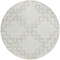 Homeroots 8' Ivory And Beige Round Geometric Washable Indoor Outdoor Area Rug 593776 - alternate 8
