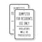 Signmission Dumpster For Residents Use Only Violators Will Be Prose, 12'' X 18'', Heavy Gauge Aluminum, 2PK A-1218-2PACK-2922 - alternate 1