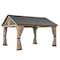 Sunjoy Replacement Curtains for 13 ft.  15 ft. Wood-Framed Gable Roof Gazebos W/Netting Tube A111901000 - alternate 2