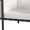 Homeroots 33" Black Metal Outdoor Arm Chair with Off White Cushion 527084 - alternate 9
