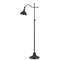 Homeroots 60" Bronze Adjustable Traditional Shaped Floor Lamp With Black Dome Shade 526263 - alternate 6
