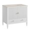 James Martin Vanities Myrrin 36" Vanity, Bright White, w/ 3 CM Siberian Silestone Top 485-V36-BW-3SFR - alternate 9