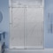 Anzzi 60in x 76in Frameless Shower Door with Sliding in Polished Chrome with Tsunami Tempered Clear Glass SD-FRLS06102CH - alternate 1