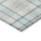 Homeroots 8' Sky Blue And Gray Round Plaid Washable Indoor Outdoor Area Rug 601364 - alternate 7