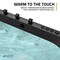 Anzzi Stone Belle 32in W x 67in D x 25in H Black Freestanding Bathtub with Black Faucet MN514BK_BK - alternate 10