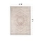 World Rug Gallery Beige Medallion Flat Pile Washable Rug - Pet Friendly, Non-Slip for Entryway and Bedroom 4 ftx6 ft WR170BEIGE4X6 - alternate 9