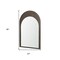 Homeroots 36" Brown Solid Wood Arch Accent Mirror 607343 - alternate 4