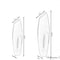 Uniquewise Tall Floor Vase, Modern White Large Floor Vase, Decorative Lightweight, Home Decor, Set of 2 QI003159.2 - alternate 7