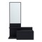 Homeroots 36" Black Wood Wall Mounted Accent Cabinet With Drawer And Mirror 571403 - alternate 13