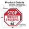 Signmission Stop Forklift Crossing, 10 inch X 10 inch, Plastic Sign, 2PK OC-P-2PACK-10-55 - alternate 7