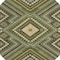 Homeroots 8' Olive Green Gray And Ivory Round Tribal Washable Indoor Outdoor Area Rug 598144 - alternate 7