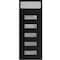 Vdomdoors Aluminum Door Iron 0255 Black Entry Steel Metal Classic Painted 36 x 96 (36 x 80+16)-Left Inswing IRON0255EXD-BLK-W36xH80+16-LH-I - alternate 4