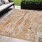 Homeroots 5' X 8' Orange And Gray Abstract Washable Indoor Outdoor Area Rug 632132 - alternate 1