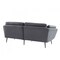Homeroots 84" Gray Sofa With Black Legs 480916 - alternate 9