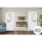 Sartodoors Sturdy Double Barn Door with Frosted Glass White 48x80 (2* 24x80) Solid Core Modern Interior VEREGIO7339DB-WS-48 - alternate 1