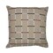 Homeroots 20" Beige Check Cotton Blend Throw Pillow With Embroidery 549432 - alternate 8