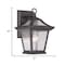 Homeroots Matte Black Birdhouse Shape Outdoor Wall Light 398535 - alternate 3