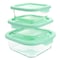 Martha Stewart 6 Piece Glass Storage Containers with Lids in Mint 131111.06 - alternate 1