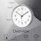 Clockswise Silver 8-In Analog Clock - Silent, Non-Ticking for Wall, Office Desk, Table and Shelf QI004744.SI.8 - alternate 10