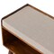 Homeroots 35in Brown Linen and Solid Wood Upholstered Storage Bench With Cabinet 717477 - alternate 7