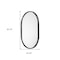 Homeroots 36" Black Oval Metal Framed Accent Mirror 376435 - alternate 9